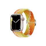Fogy Watch 3 4 5 6 7 8 Se 9 38 40 41mm ile Uyumlu Kordon Örgü Tokalı Kordon, Turuncu-Sarı