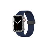 Fogy Watch 38mm ile Uyumlu Mıknatıslı Manyetik Tasarım Silikon Kordon Kayış, Lacivert