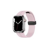 Fogy Watch 38mm ile Uyumlu Mıknatıslı Manyetik Tasarım Silikon Kordon Kayış, Pembe