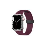 Fogy Watch 42mm ile Uyumlu Mıknatıslı Manyetik Tasarım Silikon Kordon Kayış, Derin Mor