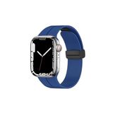 Fogy Watch 7 41mm ile Uyumlu Mıknatıslı Manyetik Tasarım Silikon Kordon Kayış, Mavi