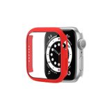 Fogy Watch 8 45mm ile Uyumlu Kasa Ve Ekran Koruyucu 360 Tam Koruma Kılıf, Kırmızı