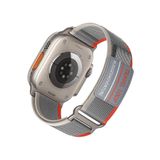 Fogy Watch 9 8 7 6 5 4 3 Serisi 38-40-41mm ile Uyumlu Trail Loop Esnek Spor Kordon, Gri-Kırmızı