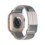 Fogy Watch 9 8 7 6 5 4 3 Serisi 38-40-41mm ile Uyumlu Trail Loop Esnek Spor Kordon, Mavi-Gri