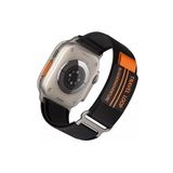 Fogy Watch 9 8 7 6 5 4 3 Serisi 38-40-41mm ile Uyumlu Trail Loop Esnek Spor Kordon, Siyah
