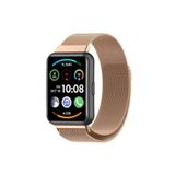 Fogy Watch Fit 2 Metal Hasırlı Mıknatıslı Tam ile Uyumlu Kordon (Saat Değildir), Rose Gold