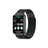 Fogy Watch Fit 2 Metal Hasırlı Mıknatıslı Tam ile Uyumlu Kordon (Saat Değildir), Siyah