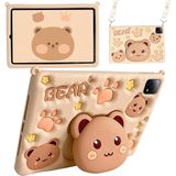 Fogy Xiaomi Mi Pad 7/Pad 7 Pro/Mi Pad 8/8 Pro/Poco Pad X1 11,2 Inç ile Uyumlu Cute Dolls Çocuklar için Standlı Karkterli Yumuşak Tablet Kılıfı Bear