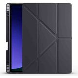 Fogy Xiaomi Pad 7/7 Pro/Mi Pad 8/8 Pro 11,2 Inç Uyumlu Kılıf Üçgen Kalem Bölmeli Standlı Kılıfı - Gri - Siyah
