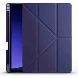 Fogy Xiaomi Pad 7/7 Pro/Mi Pad 8/8 Pro 11,2 Inç Uyumlu Kılıf Üçgen Kalem Bölmeli Standlı Kılıfı - Lacivert