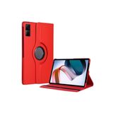 Fogy Xiaomi Redmi Pad 6gb 128gb 10.6"ile Uyumlu 360 Dönebilen Standlı Kapaklı Tablet Kılıfı, Kırmızı