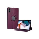 Fogy Xiaomi Redmi Pad 6gb 128gb 10.6"ile Uyumlu 360 Dönebilen Standlı Kapaklı Tablet Kılıfı, Mürdüm