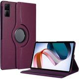 Fogy Xiaomi Redmi Pad 6gb 128GB 10.6"uyumlu 360 Dönebilen Standlı Kapaklı Tablet Kılıfı - Mürdüm