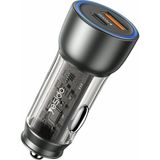 Fogy Y49 30W Pd Type-C ve 18W USB Içi Gözüken Araç Çakmaklık Şarj Aleti - Siyah