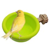 FOIBURELY Çok İşlevli Kafesli Kuş Banyo Kuş Kafesi Papağan Malzemeleri Kanarya Kanarya Kanarya İncik Muhabbet kuşu için Banyo Küveti, Levrek Standı (11,43 cm)