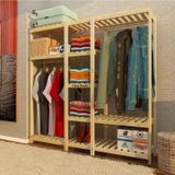 Fokai Wood Bado - Açık Ahşap Gardırop