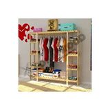 Fokai Wood Extenso - Açık Ahşap Gardırop Çam