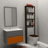 Fokai Wood Fantástıco Dark - Wc Rezervuar Üzeri Açık Banyo Rafı