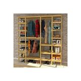 Fokai Wood Sara - Açık Ahşap Gardırop Çam