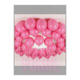 FOKUL 25 Adet Pembe Balon - Balon İpi - 100'lü Balon Bandı Yapıştırıcı - Doğum Günü Bride Balon Seti