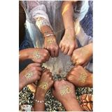 FOKUL Bride To Be Dövme Seti Gold Renkli 2 Bride 10 Team Bride - Geçici Bride Dövme Bekarlığa Veda Partisi