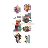 FOKUL Frozen Elsa & Anna 8 Adet Geçici Çocuk Dövmesi Tattoo Doğum Günü Partisi