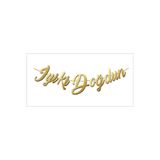 FOKUL İyi ki Doğdun Gold Renk Kaligrafi Banner Yazı Doğum Günü Yazı Süsleme İyiki Doğdun Yazısı