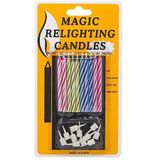 FOKUL Sönmeyen Mum Üfleyince Sönmeyen Sihirli Pasta Mumu Magic Mum Doğum Günü Mumu
