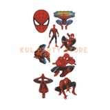 FOKUL Spiderman Örümcek Adam 8 Adet Geçici Çocuk Dövmesi Tattoo Doğum Günü Partisi