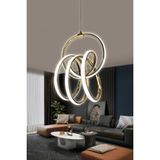 Fokus Modern Sarkıt LED Avize 3 mt - 1 - Gold
