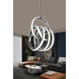 Fokus Modern Sarkıt LED Avize 3 mt - 1 - Krom