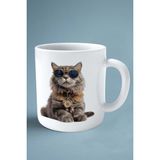 Foldex Kedisi Kedi Isimli Kişiye Özel Baskılı Kupa Bardak Model 6