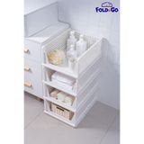 Fold&Go (3 Adet) Çok Amaçlı Kayar Raf Dolap İçi Kıyafet Ve Ev Aksesuarı Düzenleyici ”Beyaz”