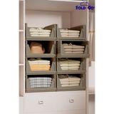 Fold&Go (3 Adet) Çok Amaçlı Kayar Raf Dolap İçi Kıyafet Ve Ev Aksesuarı Düzenleyici ”Toprak”