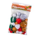 Folia 50395 Ponpon Set Noel Karışık Renkli