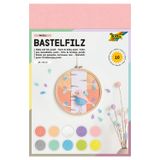 folia 520495 - Pastel El İşi Keçesi, İnce Yün Kalitesi, 10 Yaprak, 150 g/m2, 20 x 30 cm, 10 Pastel Renk, Yapışkan Lekesiz İşçilik, Çeşitli El İşleri için İdeal