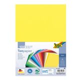 folia 6499 - Renkli Kağıt Karışımı, DIN A4, 130 g/m², 100 yaprak, 25 farklı renkte, el işi ve yaratıcı kart, pencere resimleri ve koleksiyon defteri için