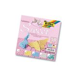 Folia Origami Kağıdı 5 Desen 50 Adet Kağıt Sweet 20 X 20 cm