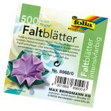 Folia origami kağıtları 70 g/m², 500 yaprak 10 renk olarak ayrılmıştır, 500 Blatt - Ø 10cm, 10 cm