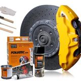 Foliatec Fren kaliperi Boya seti, ısıya dayanıklı, 4 fren kaliperi için komple set, performans sarı, 7 parçalı set