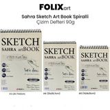 Folix Art Sahra Sketch Book 90 gr 50 Yaprak Spiralli Çizim Defteri