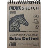 Folix FLX-822197 Eco Sketch A5 50 Yaprak Spiralli Eskiz Defteri