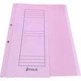 Folix Kapsüllü 1. Kalite Yarım Kapak Dosya Pembe 25'li ( 1 Paket ) 24 x 32 cm