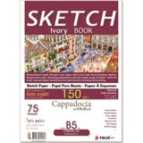 Folix Sketchbook Cappadocia 17,3x24,5 cm B5 Tutkallı 150 gr İvory 75 Yaprak Eskiz Defteri
