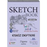 Folix Sketchbook Zigana B5 Spiralli 150 gr 50 Yaprak Eskiz Defteri 17,3 x 24,5 cm