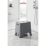 follow me Banyo Taburesi Çok Amaçlı Kaydırmaz Tabanlı (Siyah)