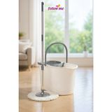 Follow Me Follow Me Döner Başlıklı Mikrofiber Temizlik Seti 19 Lt (Beyaz) -FM410205-B