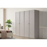 Folt Beige 4 Kapılı Gardırop - Bej