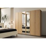 Folt Brown 6 Kapılı Gardırop - Kahverengi