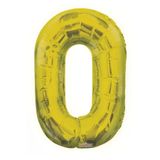 Folyo Balon 0 Rakamı Gold // Altın Renk 100 Cm Çok Renkli